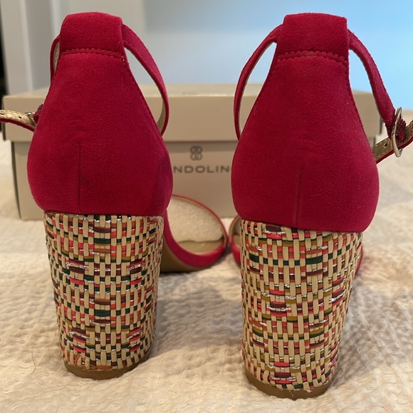 Bandolino Armory Heeled dark pink sandal - Picture 2 of 6